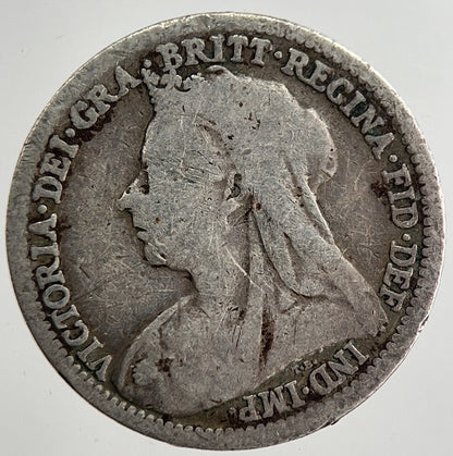 1901 Victoria Threepence Silver Coin | Collectable Grade | a8810