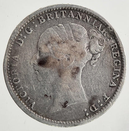 1883 Victoria Threepence Silver Coin | Fine Collectable Grade | a9069