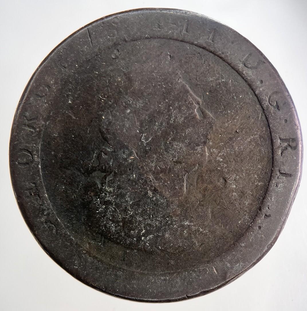 1797 George III 3rd Cartwheel One Penny Coin | Collectable Grade | a9059