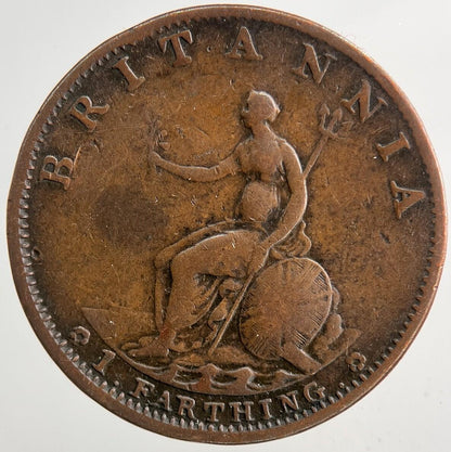 1799 George 3rd III Farthing Coin | Fine Collectable Grade | a9231