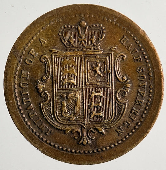 1800’s Victoria Toy Money Coin Token | Fine Collectable Grade | a9139