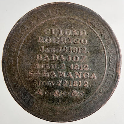 1812 Canada Wellington Salamanca Half-Penny Token | Collectable Grade | a9194