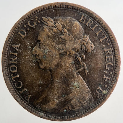 1887 Victoria Half-Penny Coin | Fine Collectable Grade | a9262