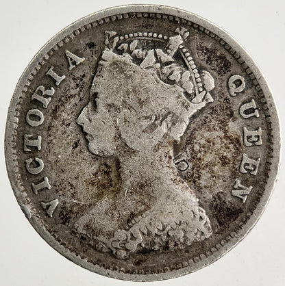 1898 Hong Kong 10 Cent Silver Coin | Fine Collectable Grade | a9176