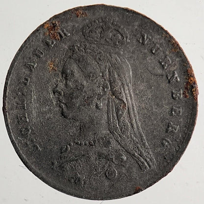 1800’s Victoria Toy Money Coin Token | Fine Collectable Grade | a9141
