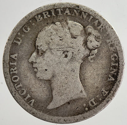 1874 Victoria Threepence Silver Coin | Collectable Grade | a8826