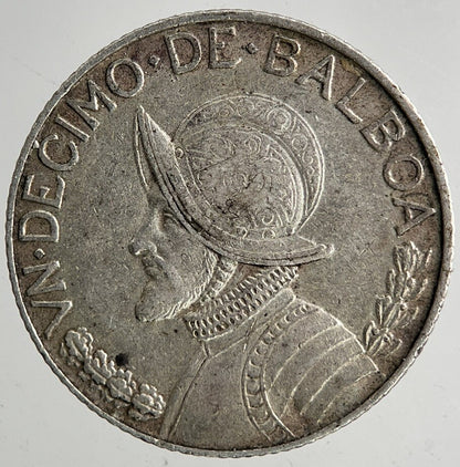 1962 Panama 1/10 Balboa Coin | Fine Collectable Grade | a9201