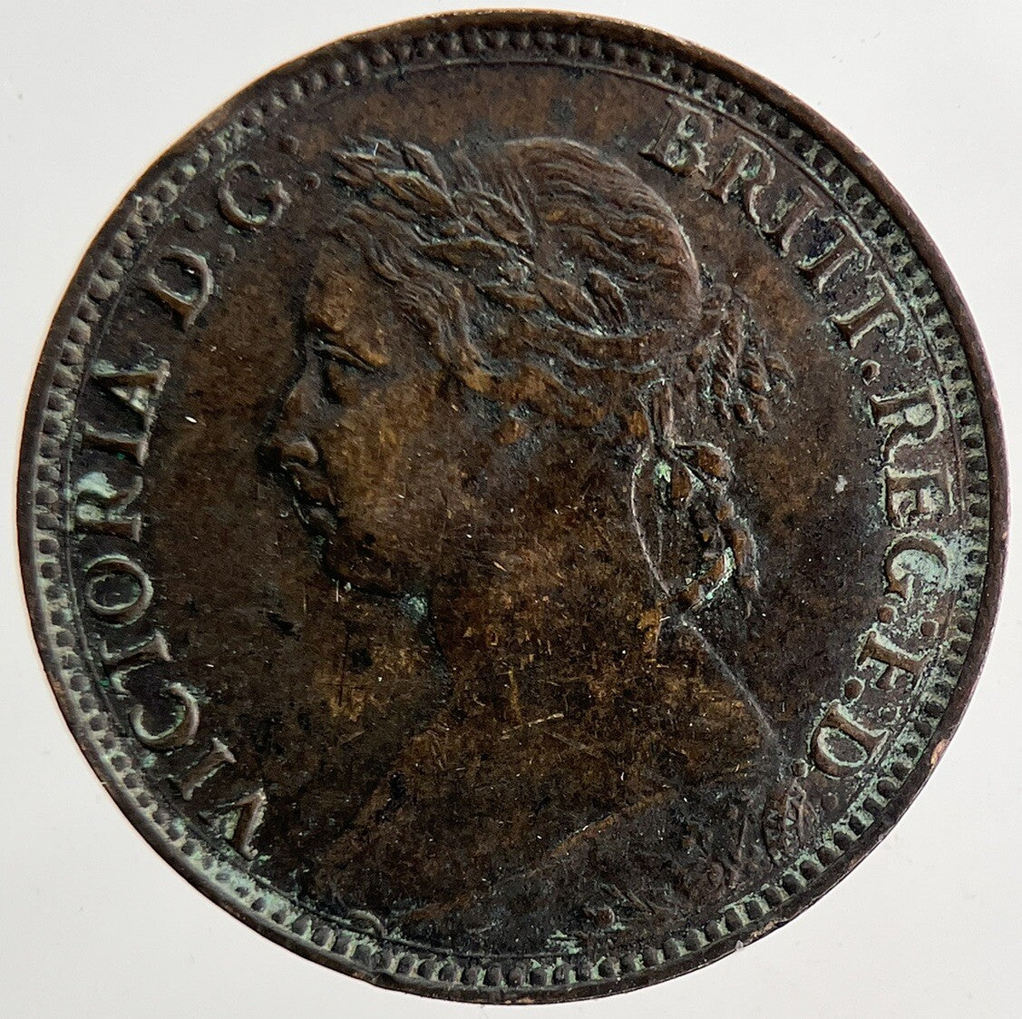 1881 Victoria Farthing Coin | Very Fine Grade | a9413