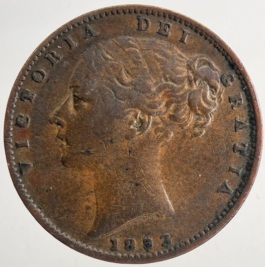 1853 Victoria Farthing Coin | Very High Grade | a9336