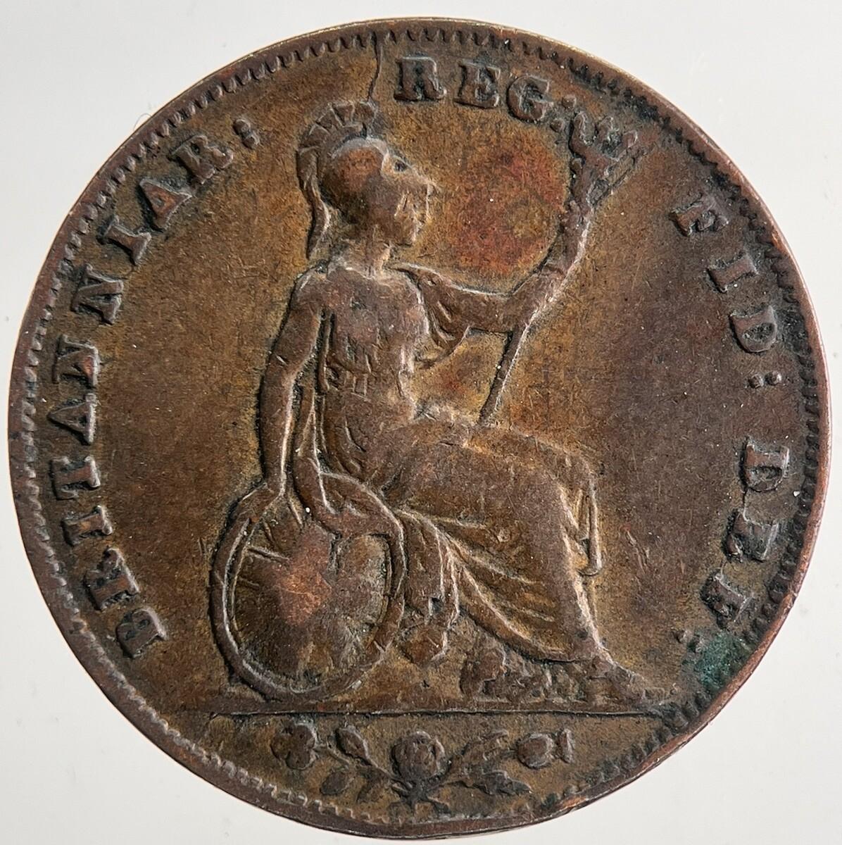 1853 Victoria Farthing Coin | Very High Grade | a9336