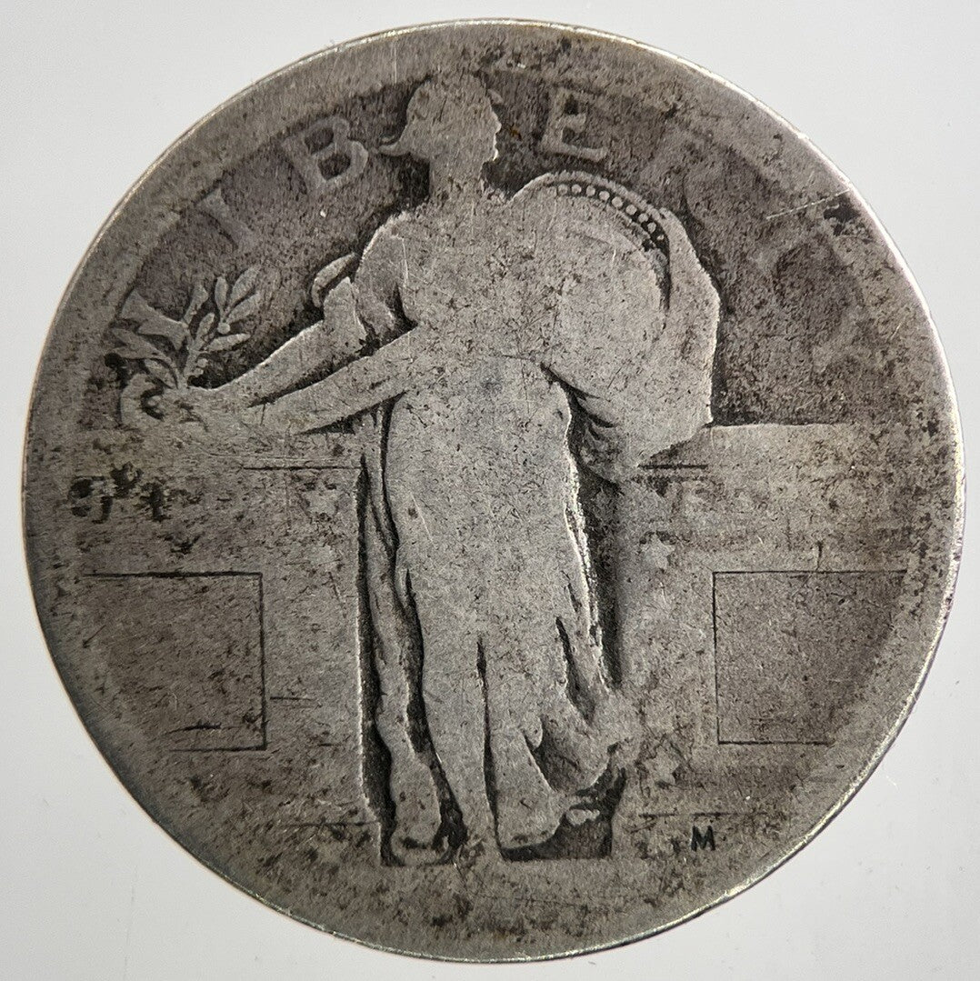 US USA Standing Liberty Quarter Dollar Silver Coin | Collectable Grade | a9323