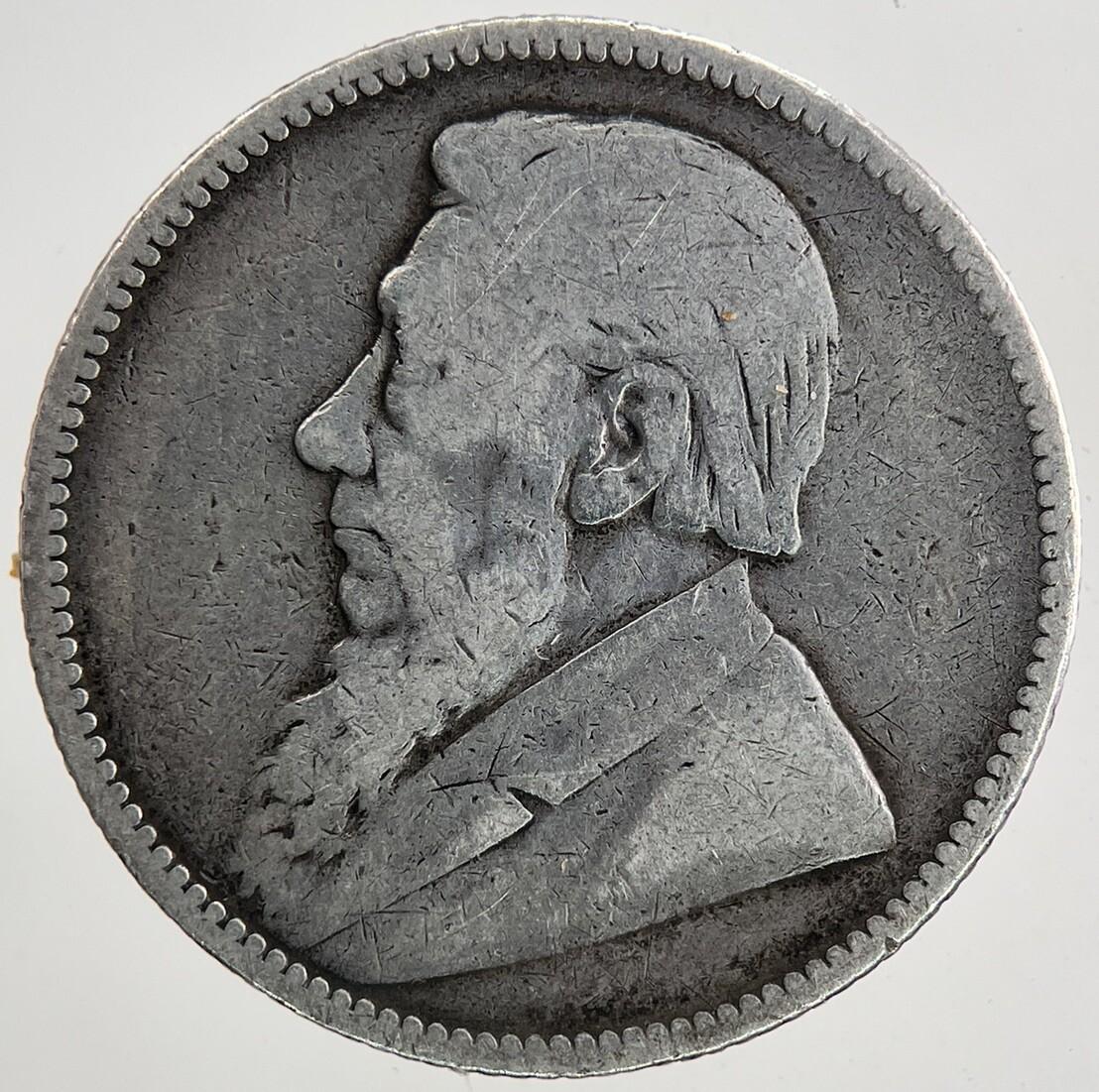 1892 South Africa Shilling Silver Coin | Fine Collectable Grade | a9340