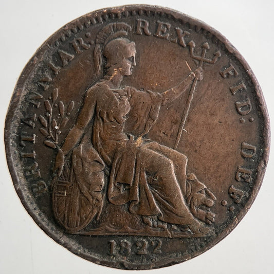 1822 George IV Farthing | Very High Grade | a9394