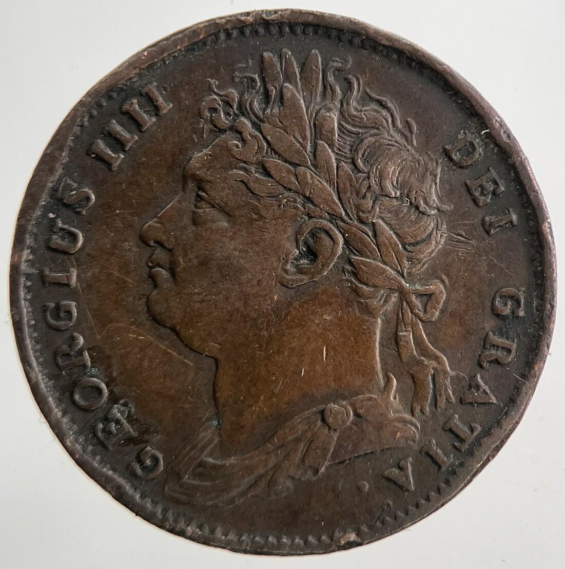 1822 George IV Farthing | Very High Grade | a9394