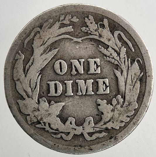 1902 US USA Barber One Dime Silver Coin | Collectable Grade | a9379