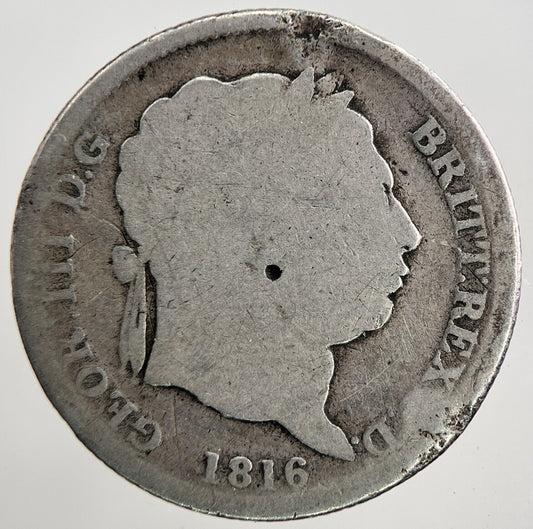 1816 George III 3rd Shilling Silver Coin | Collectable Grade | a9329
