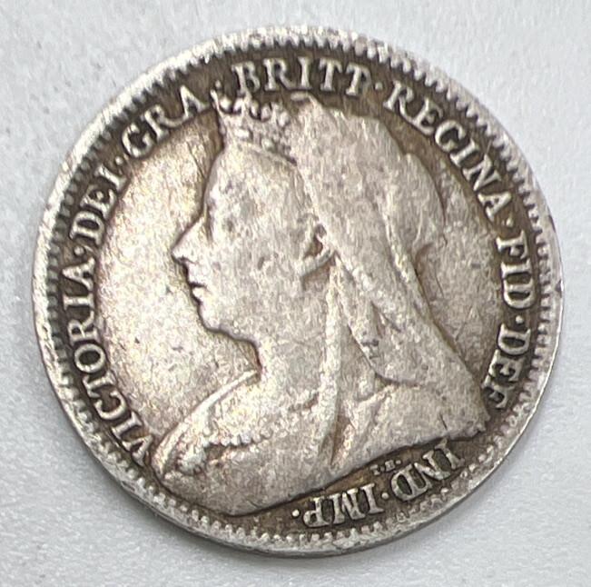 1899 Threepence | British Silver Coin | Queen Victoria | Collectable Grade a944