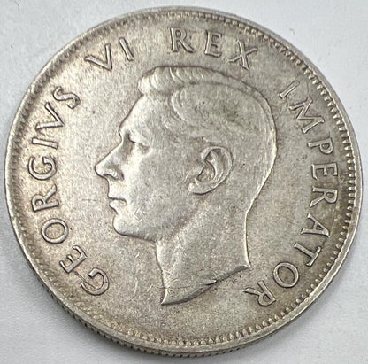 1942 2 1/2 Shillings | South Africa Silver Coin | Fine Collectable Grade | a962