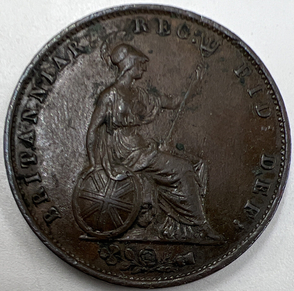 1854 Victoria Half-Penny | British Copper Coin | Fine Collectable Grade | a965