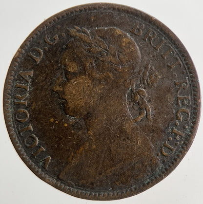 1881 Victoria Farthing Coin | Fine Collectable Grade | a9386