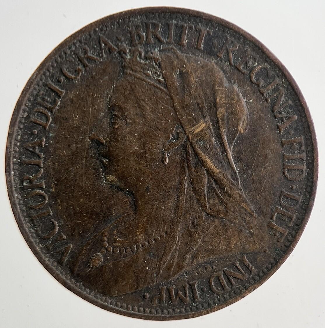 1896 Victoria Farthing Coin | Very High Grade | a9385