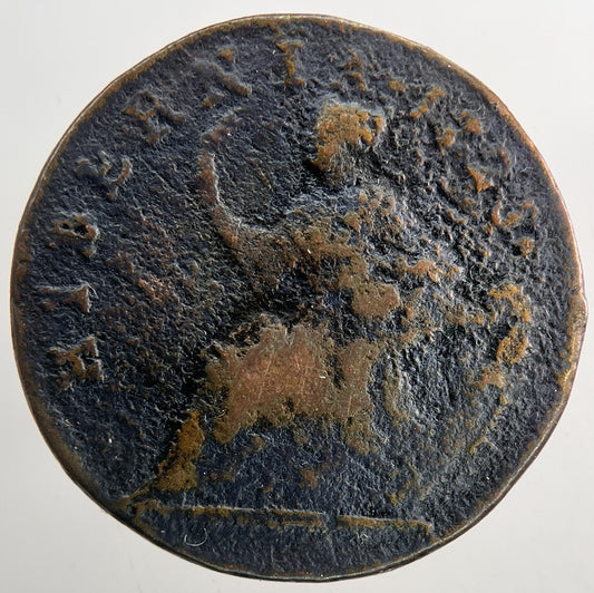 1723 Irish Hibernia Half-Penny Coin | Collectable Grade