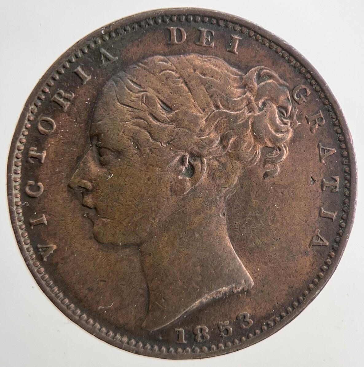 1853 Victoria Farthing Coin | Fine Collectable Grade | a9393