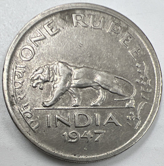 1947 India One Rupee Coin | Fine Collectable Grade | a973