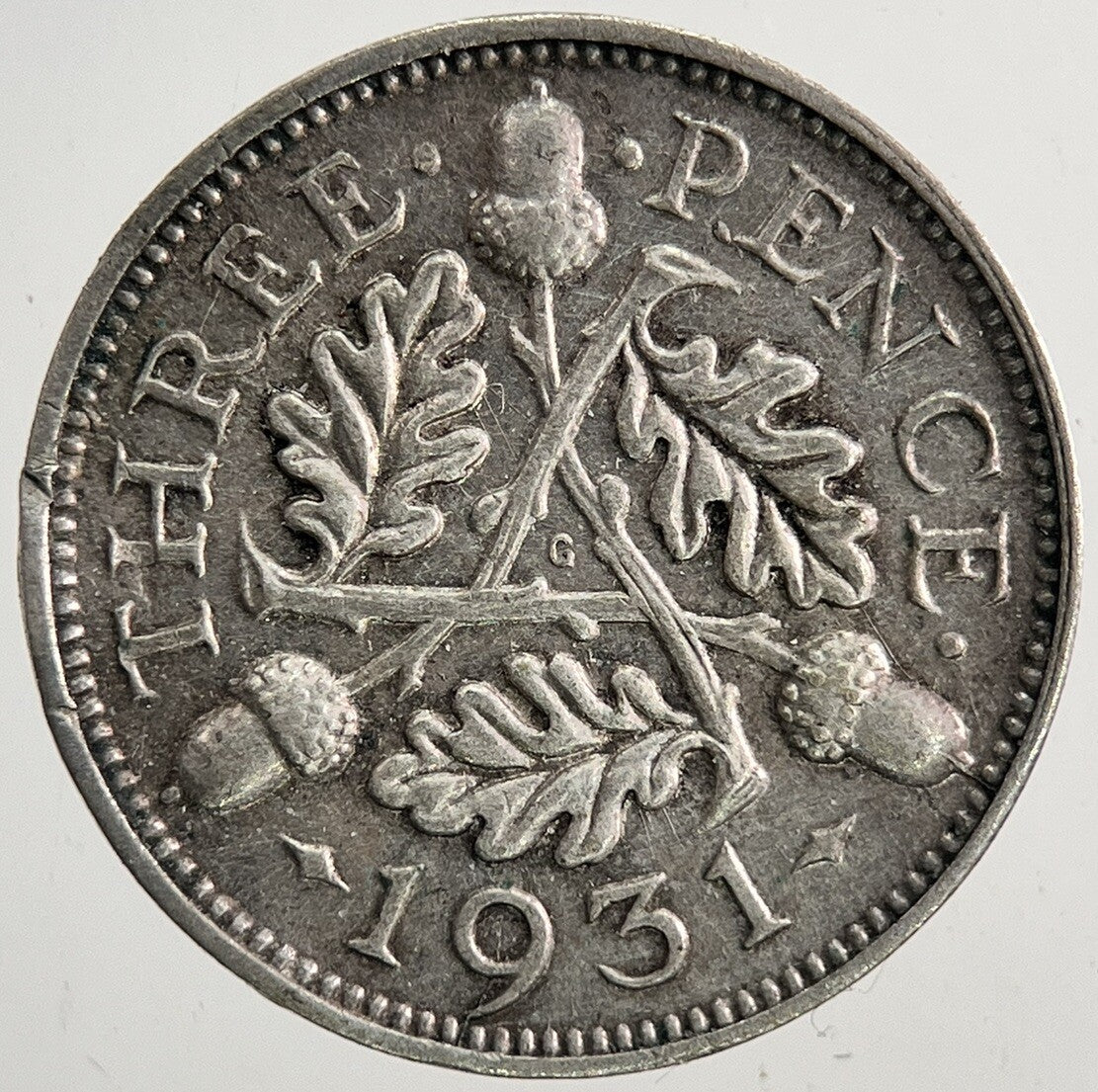 1931 George V Threepence Silver Coin | Fine Collectable Grade | a9380