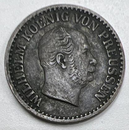 1868-B Prussia Silber Groschen Silver Coin | Fine Collectable Grade | a942