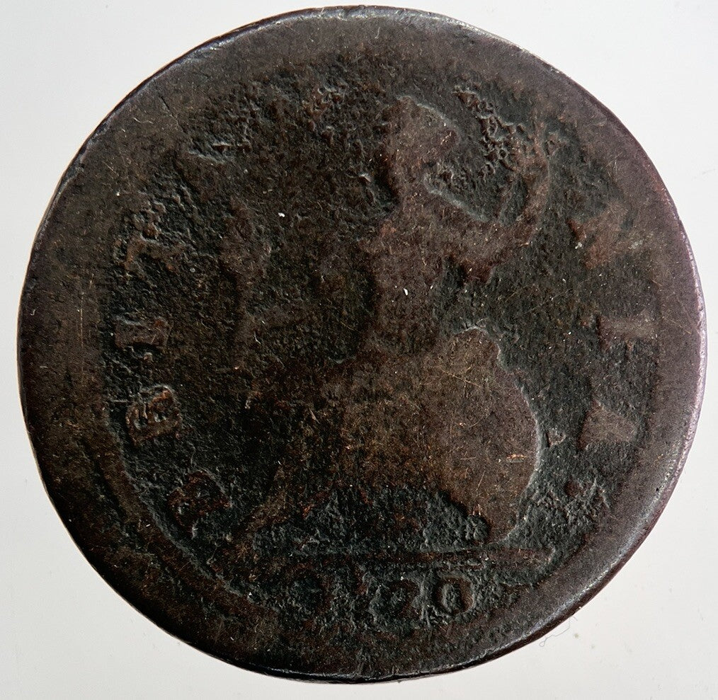 1720 George I 1st Half-Penny Coin | Collectable Grade | a9432