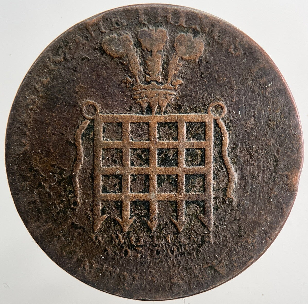 1795 Middlesex W Williams Half-Penny Token Coin | Collectable Grade | a9350