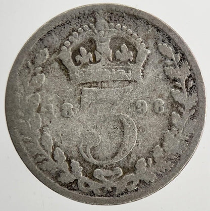 1898 Victoria Threepence Silver Coin | Collectable Grade | a9415