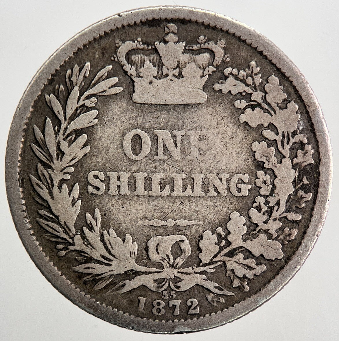 1872 Victoria Shilling Silver Coin | Collectable Grade | a9076