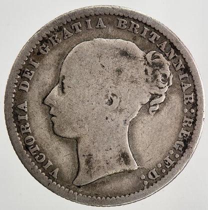 1872 Victoria Shilling Silver Coin | Collectable Grade | a9076