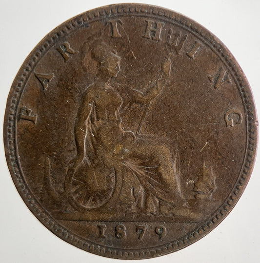 1879 Victoria Farthing Coin | Fine Collectable Grade | a9387