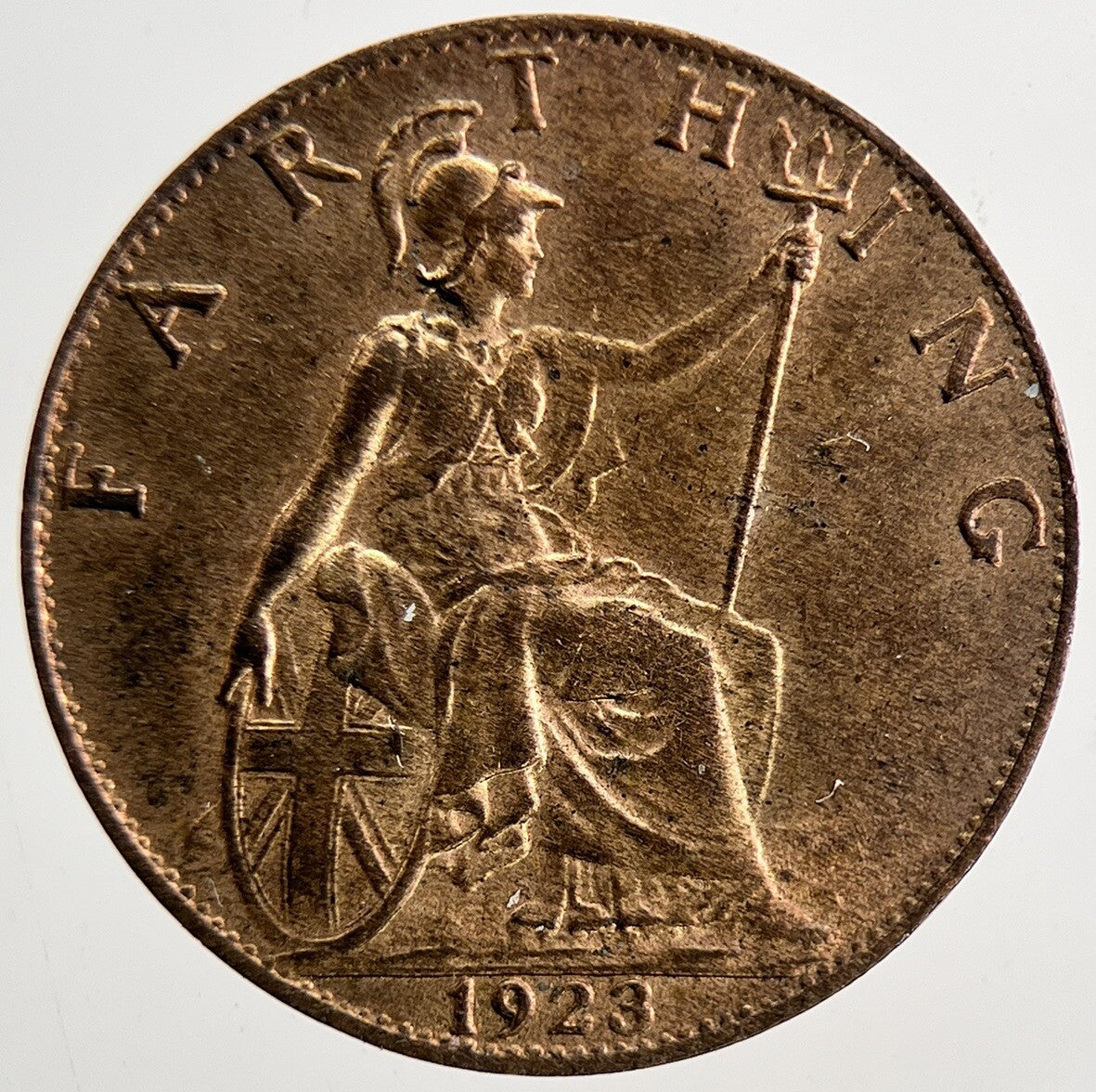 1923 George V Farthing Coin | Very High Grade | a9414