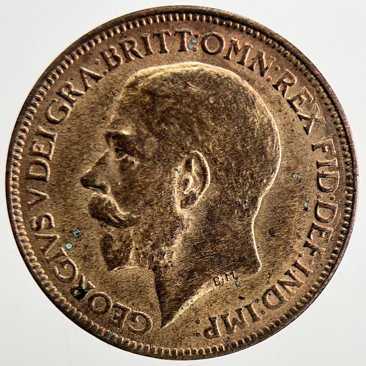 1923 George V Farthing Coin | Very High Grade | a9414