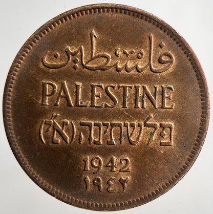 1942 Palestine 2 Mils Coin | Very High Grade | a9284