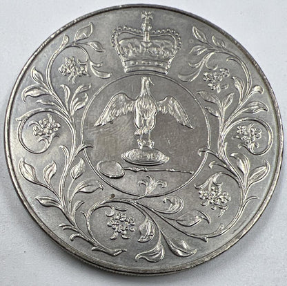1977 Elizabeth Silver Jubilee Crown British Coin | Fine Collectable Grade | a994