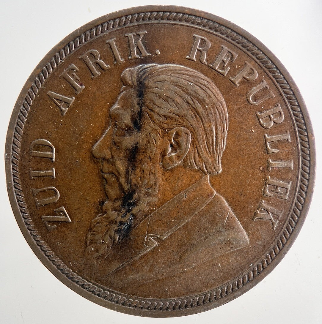 1898 South Africa One Penny Coin | Very High Grade | a9344