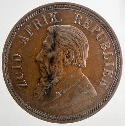 1898 South Africa One Penny Coin | Very High Grade | a9344