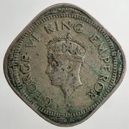 1946 India 2 Two Annas Coin | Fine Collectable Grade | a9322