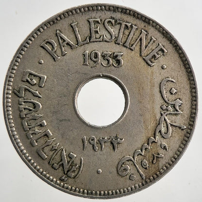1933 Palestine 10 Mils Coin | Fine Collectable Grade | a9282