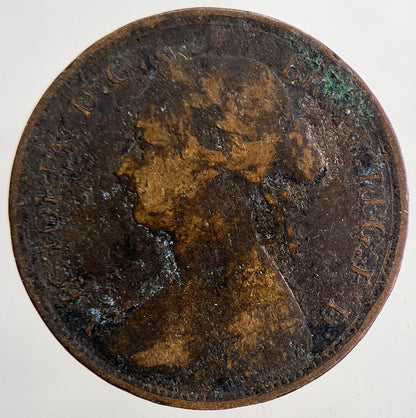 1876 Victoria Half-Penny Coin | Collectable Grade | a9410