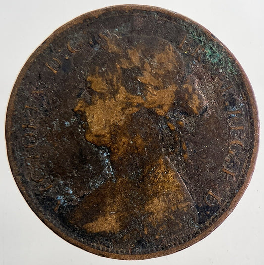 1876 Victoria Half-Penny Coin | Collectable Grade | a9410