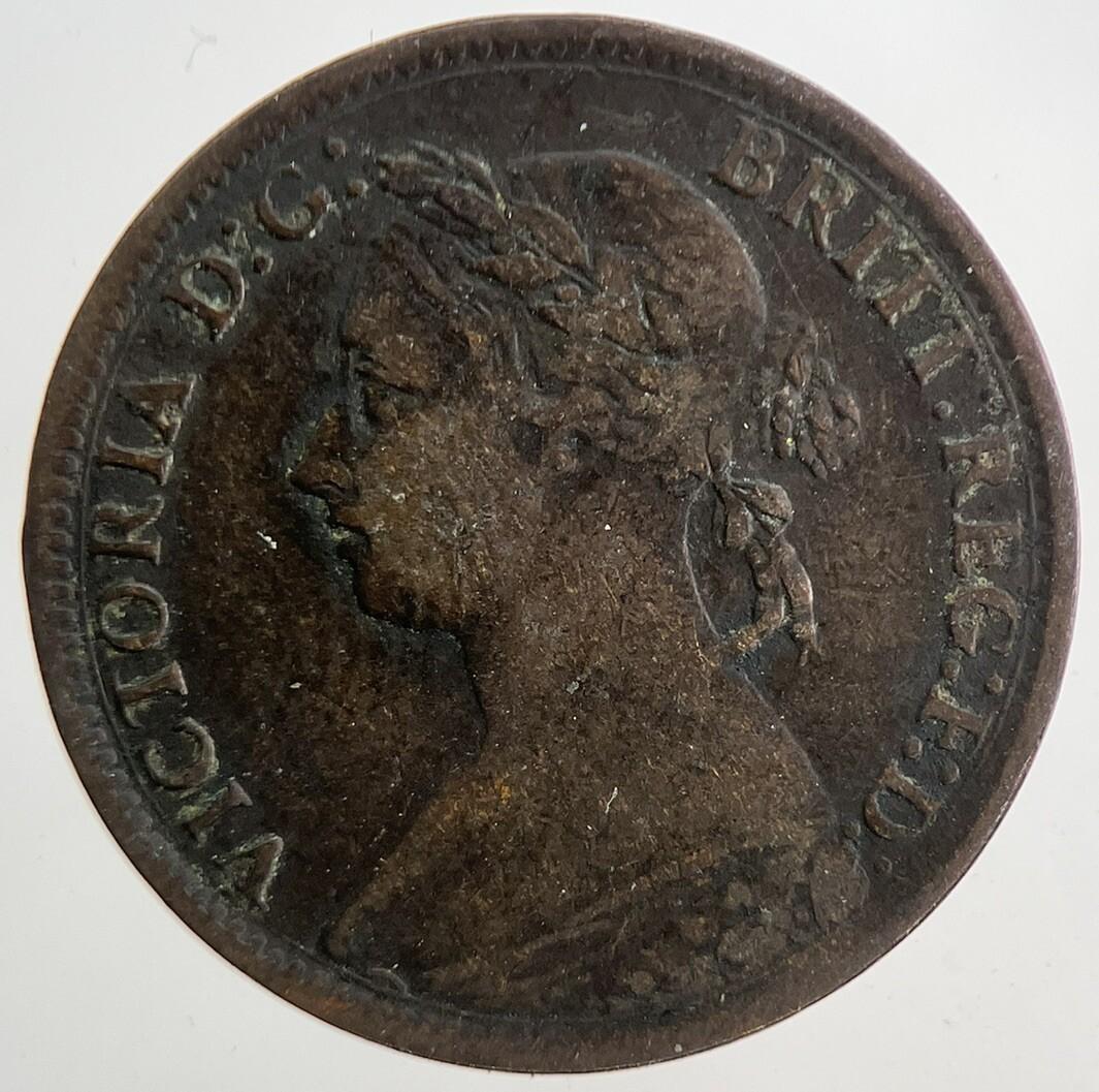 1884 Victoria Farthing Coin | Fine Collectable Grade | a9391