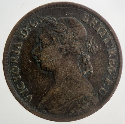 1884 Victoria Farthing Coin | Fine Collectable Grade | a9391