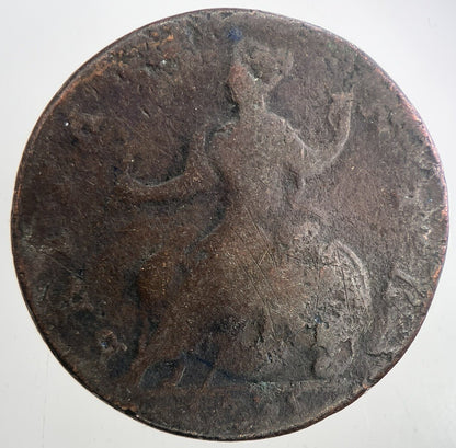 1735 George 2nd II Half-Penny British Coin | Collectable Grade | a9330