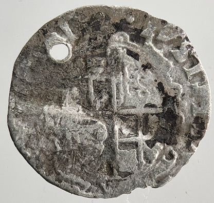 British Charles I 1st Penny Hammered Silver Coin | Collectable Grade | a9419